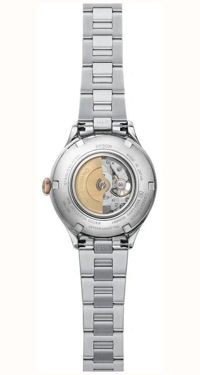 Orient Star Women's Automatic Aurora Green Gradient Semi-Skeleton Dial Stainless Steel Bracelet RE-ND0024E00B  - alternate view 3