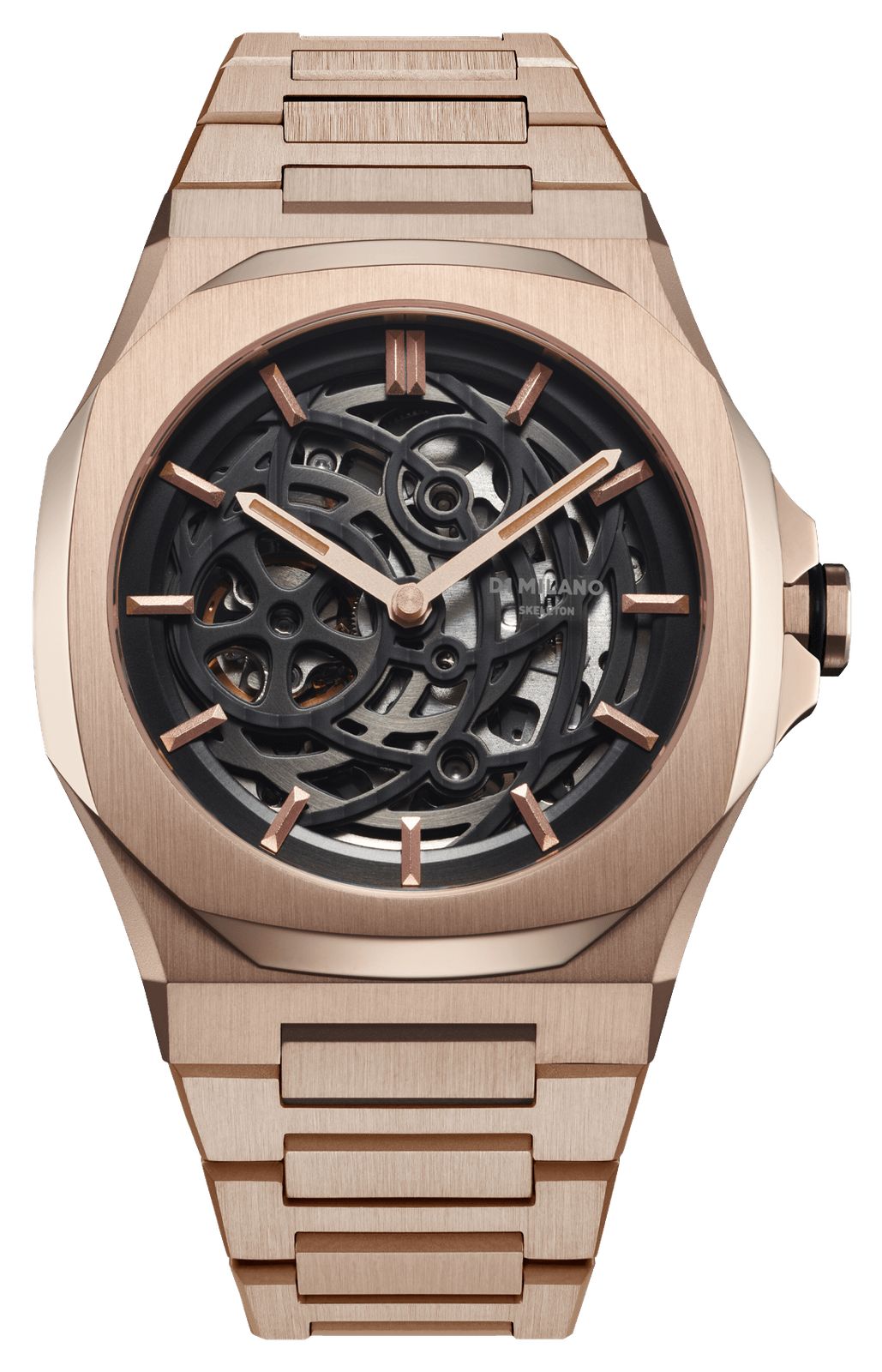 D1 Milano SKBJ12 Mechanical Rose Gold (41.5mm) Black Watch