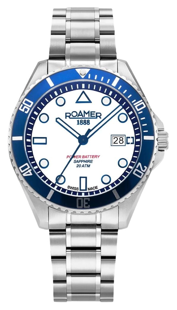 Roamer 969845 41 15 20 Pro Diver 200 Power-Battery (43mm) Watch