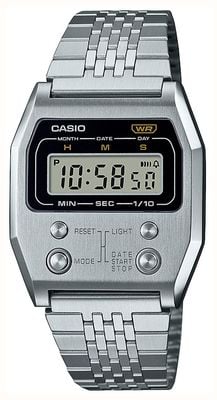 Casio Vintage Digital (35mm) Digital Dial / Stainless Steel Bracelet A1100D-1EF