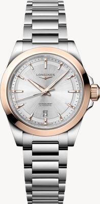 LONGINES Conquest Automatic 18k (30mm) Sunray Silver Dial / Stainless Steel Bracelet L33205726
