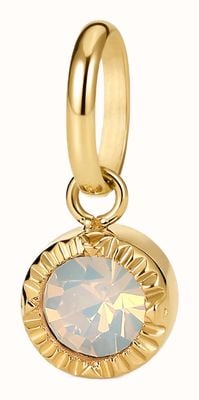 D.LOUISE Mini Bezel Birthstone April/Plain CZ CH-40-04