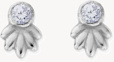 ChloBo In Bloom GLISTENING FLOWER BUD Stud Earrings - 925 Sterling Silver SEST3444