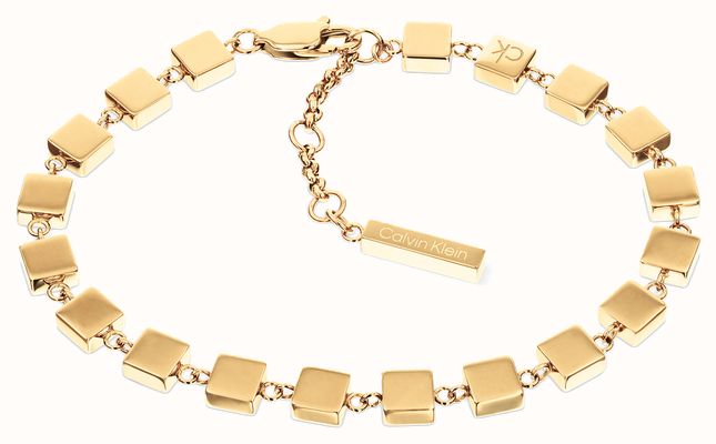 Calvin Klein Ladies Geometric Bracelet - Gold 35000842