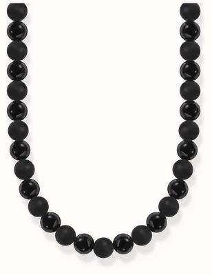 Thomas Sabo Talisman Necklace With Obsidian Beads KE2304-698-11-L70