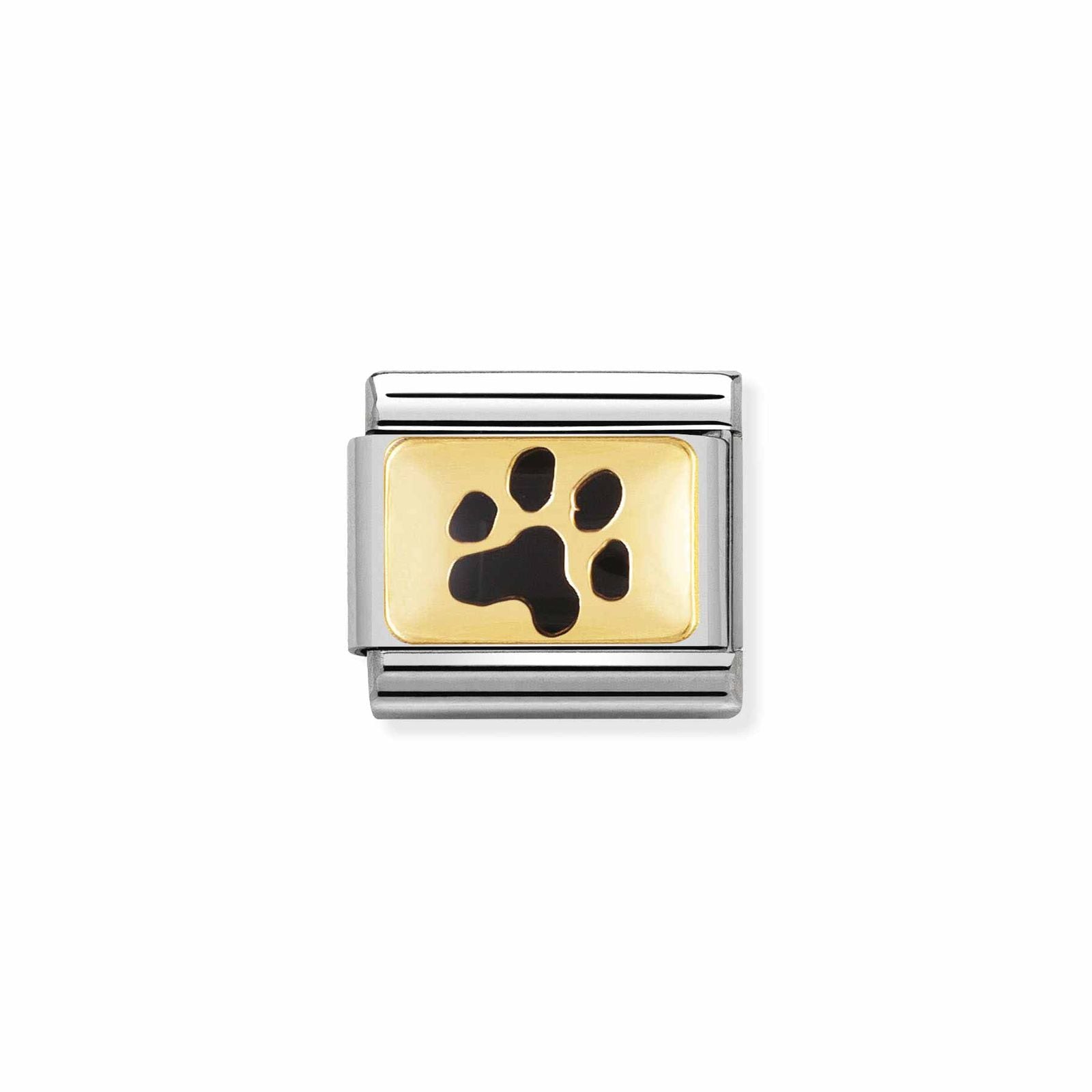 Nomination 030284/47 Classic Paw Print 18ct Gold & Steel Jewellery