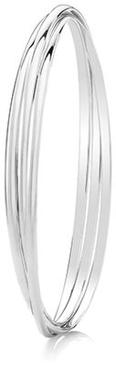 James Moore & Co 925 Silver Russian Interlinked Bangle J1946