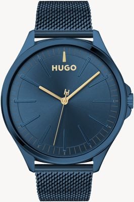 HUGO #SMASH | Blue Steel Mesh Bracelet | Blue Dial | 1530136