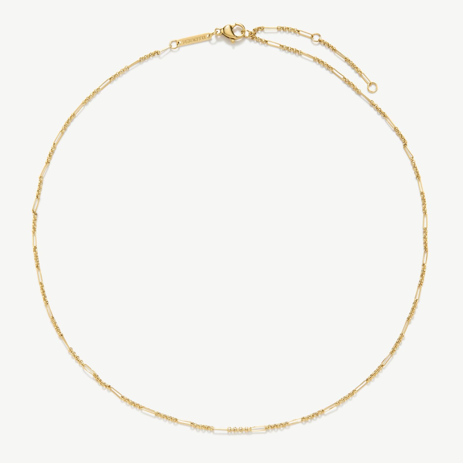 D.LOUISE NAN-08-55 Gold Plated Fine Figaro Chain 55cm Jewellery