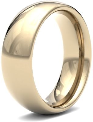 James Moore Wedding Rings | 9ct Yellow Gold | 7mm | Heavy | Traditional Court | AG_7LHC-9Y