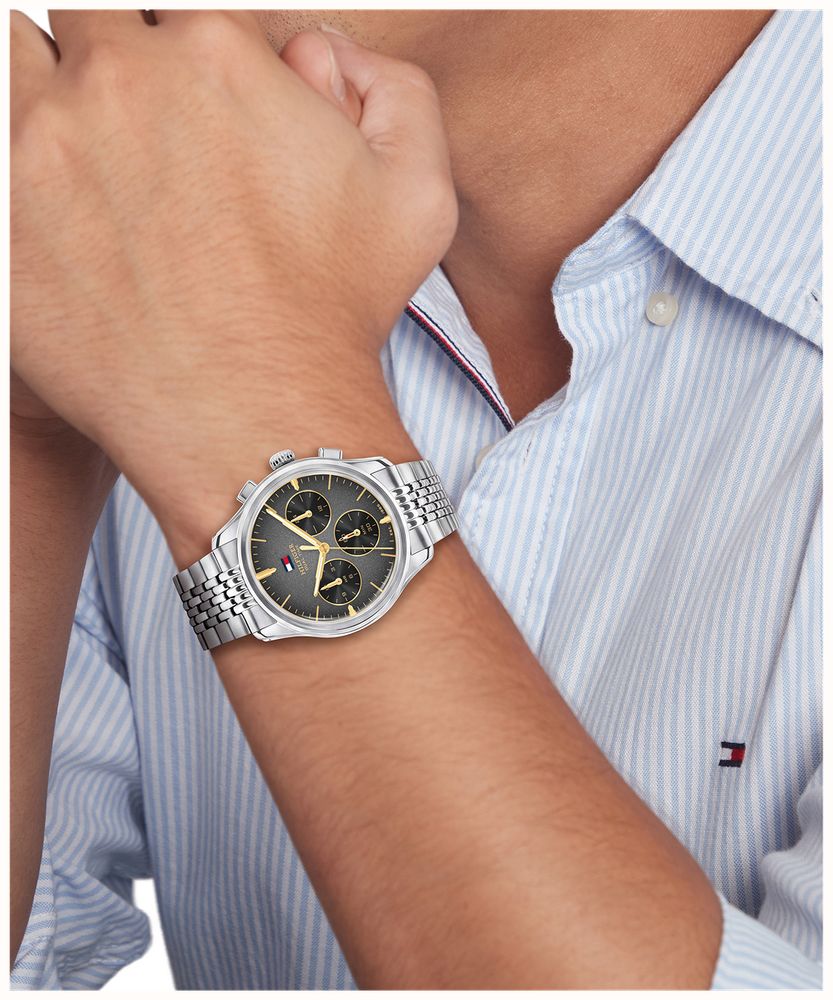 Tommy Hilfiger The Empire Stainless Steel Black Dial Watch 1710812 - alternate view 4