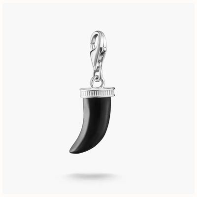 Thomas Sabo Silver Charm Pendant Tooth Obsidian Original 2235-023-11
