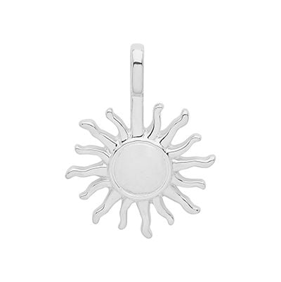 Treasure House G61067 Silver Rhodium Plated Sun Pendant Jewellery