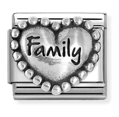 Nomination 330101/84 Classic Family Heart Sterling Silver & Jewellery