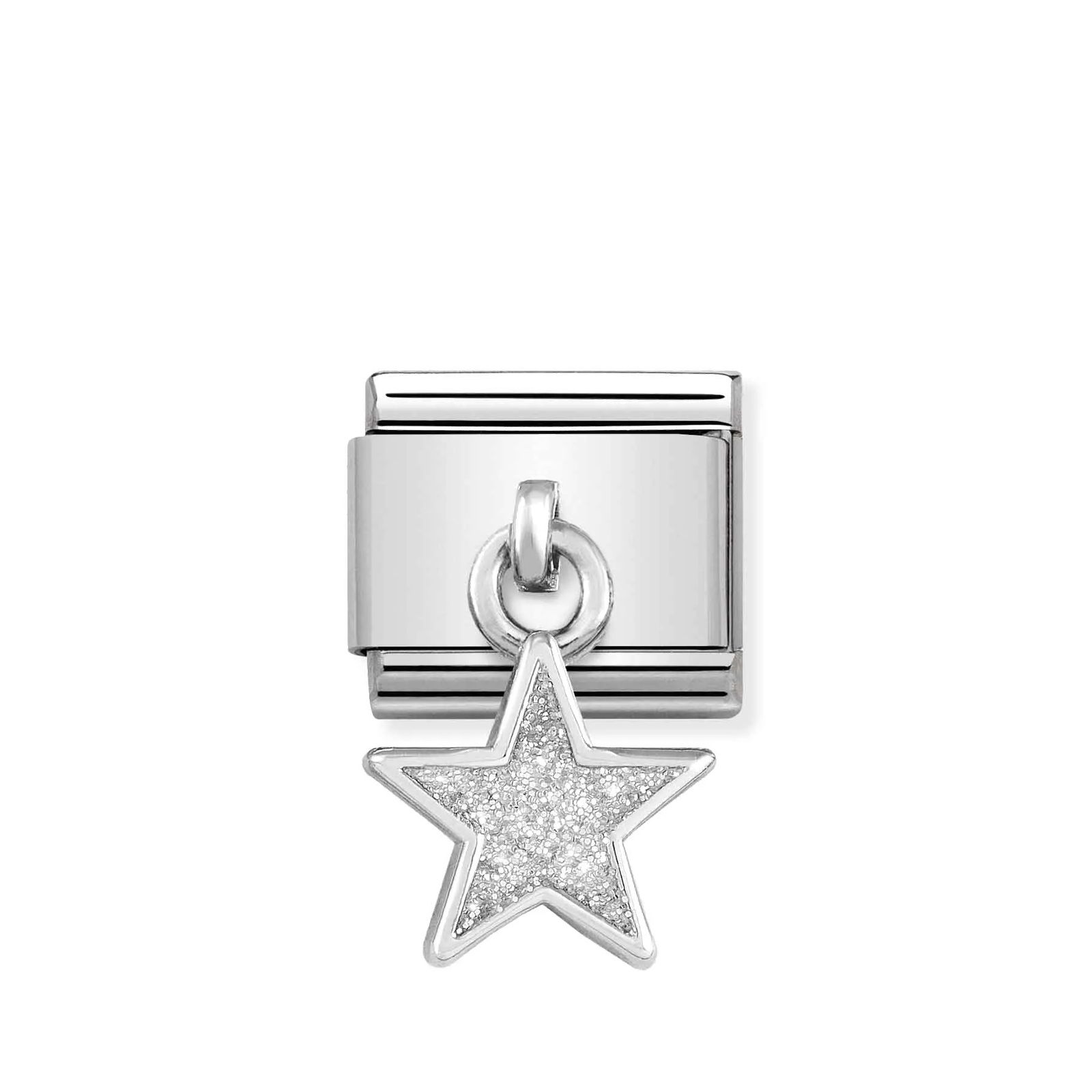 Nomination 331805/02 Classic White Glitter Star Sterling Jewellery
