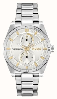 HUGO Women's #Fast For Her (38mm) Silver Dial / Stainless Steel Bracelet 1540168