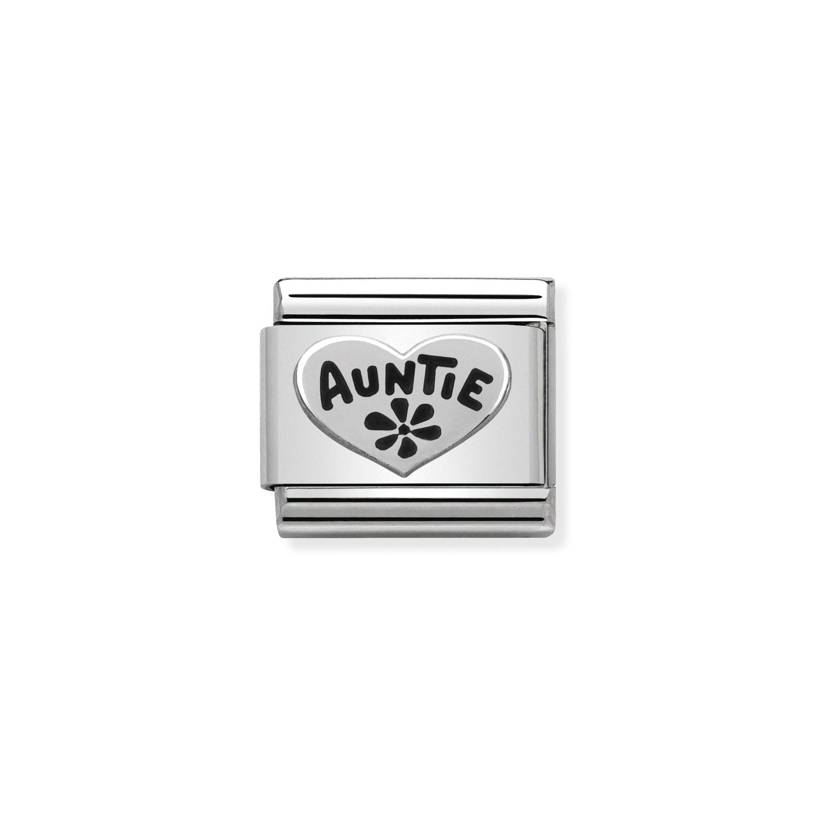 Nomination 330101/17 Classic Auntie Heart Oxidised Sterling Jewellery