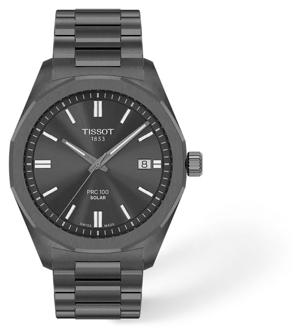 Tissot T1514223306100 PRC 100 Solar (39mm) Anthracite Dial Watch