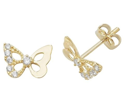 Treasure House ES444 9ct Yellow Gold Cubic Zirconia Jewellery
