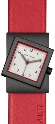 Rolf Cremer Turn S Red Leather Strap White dial 507711