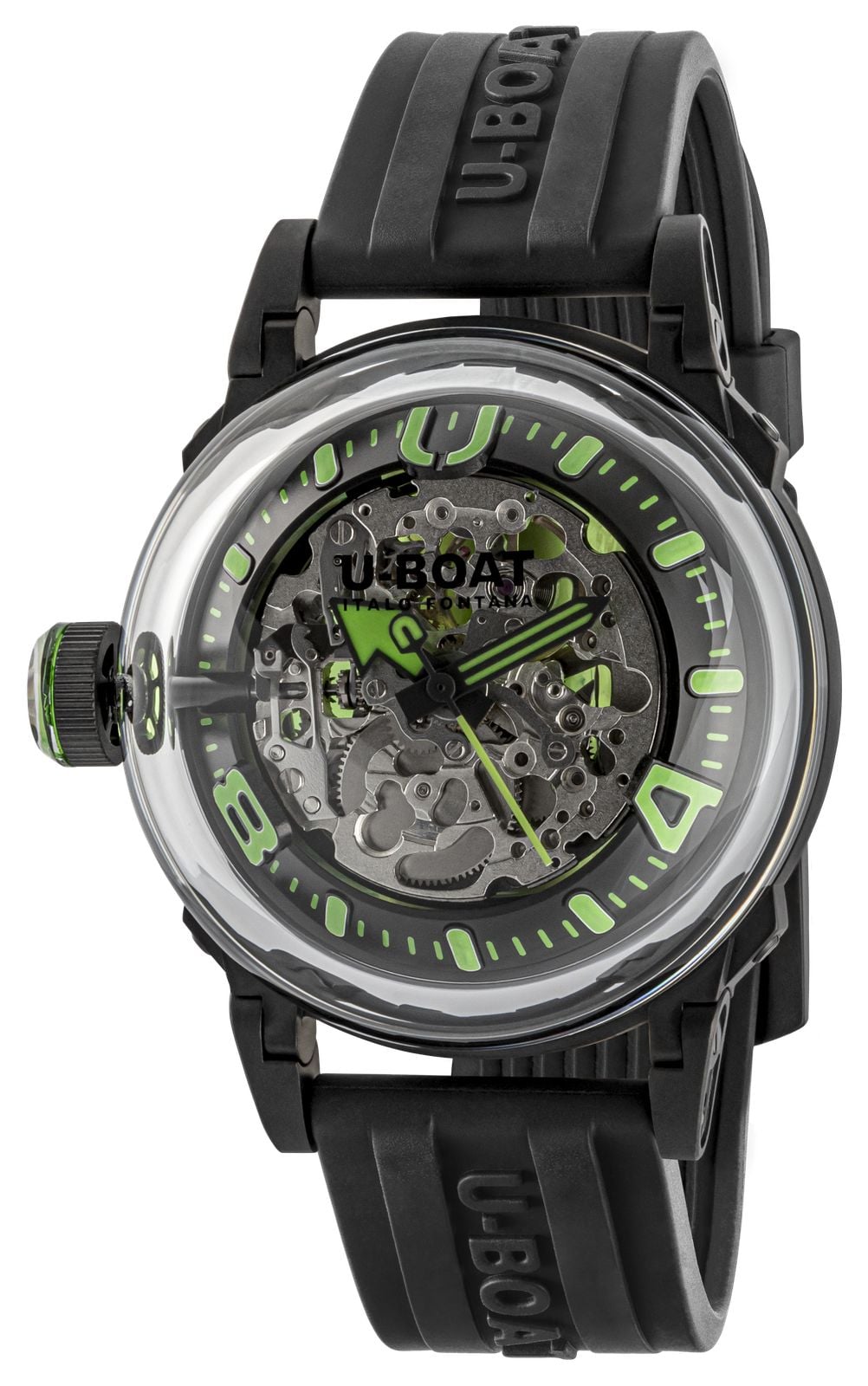 U-Boat 3347 U-65 Automatic PVD (44mm) Skeleton Dial / Black Watch