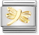 Nomination Classic Dragonfly 18ct Gold & Steel Charm 030149/56