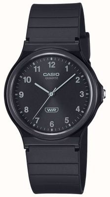 Casio Pop MQ-24 Series (35mm) Black Dial / Black Bio-Based Resin Band MQ-24B-1BEF