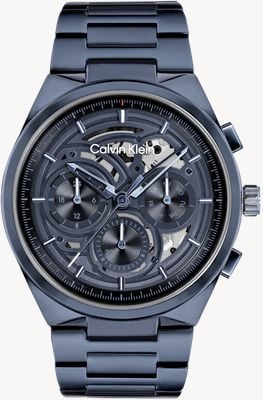 Calvin Klein Distinguish Multifunction Quartz (44mm) Blue Dial / Blue PVD Stainless Steel Bracelet 25200574