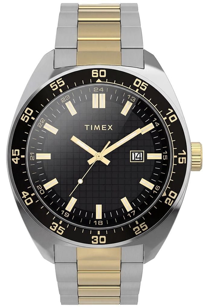 Timex TW2Y89100 Timex Trend Weston 45mm Men's Black Dial Two Watch