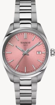Tissot PR 100 (34mm) Pink Dial / Stainless Steel Bracelet T1502101133100