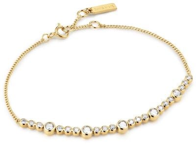 Ania Haie Gold Alternating Bezel-Set Bracelet B076-11G