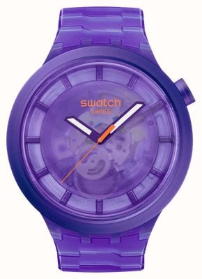 Swatch PURPLE JOY (47mm) Purple Dial / Purple Bio-Sourced Material Strap SB05V103