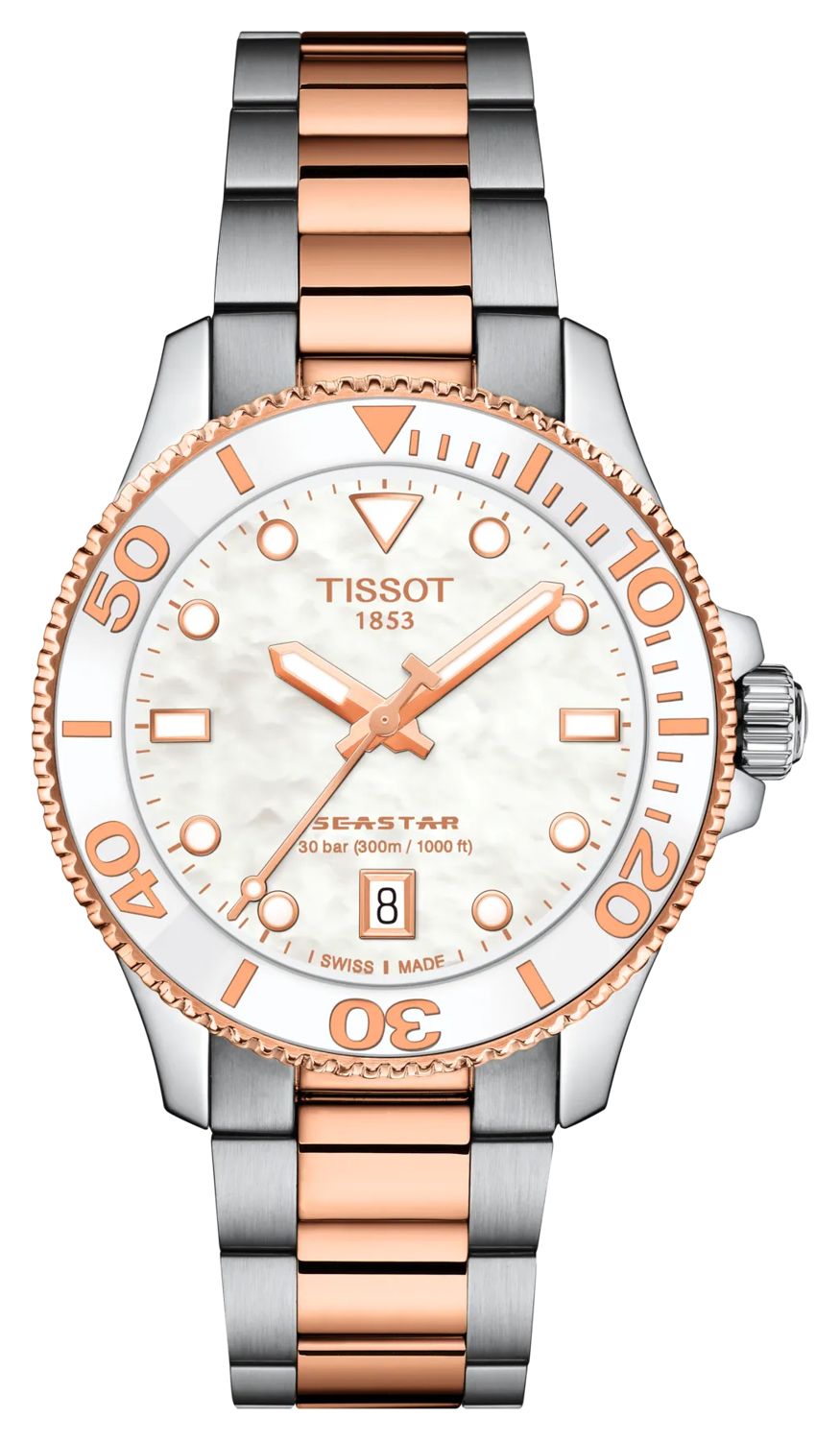 Tissot T1202102211100 Seastar 1000m Quartz (36mm) White Watch
