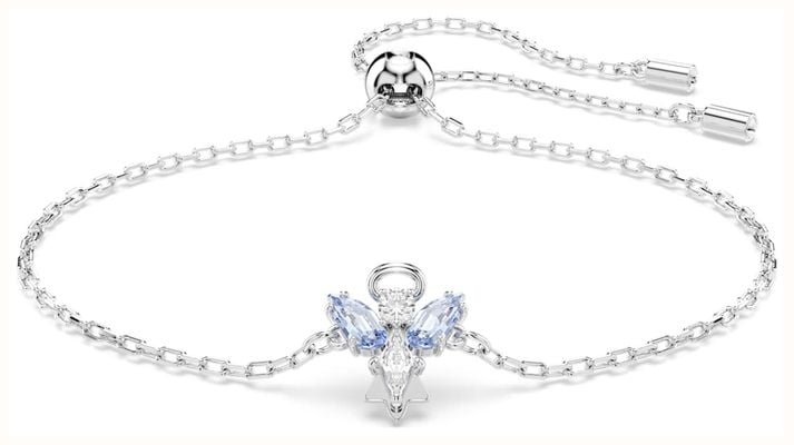 Swarovski Magic Bracelet, Angel, Blue, Rhodium Plated M 5734263