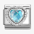 Nomination Classic Dotted Heart Sterling Silver & Steel Charm 330606/006