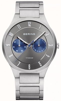 Bering Men's Titanium Grey Chronograph Watch 11539-777