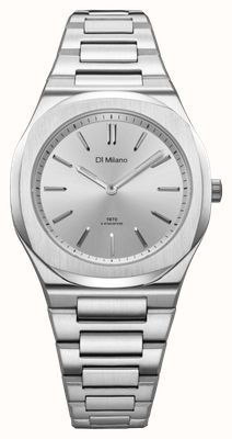 D1 Milano Ultra Thin Silver Mellow (34mm) Silver Sunray Dial / Stainless Steel Bracelet UHBL01