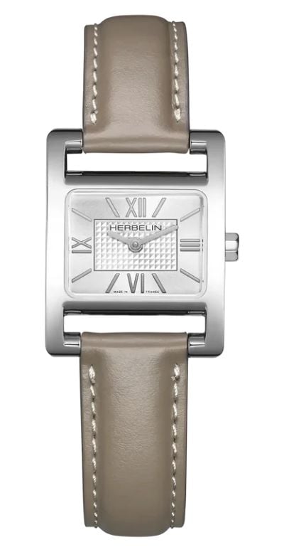 Herbelin 17537AP08TA Ve Avenue (19 x 23.4mm) Silver Guilloch Watch