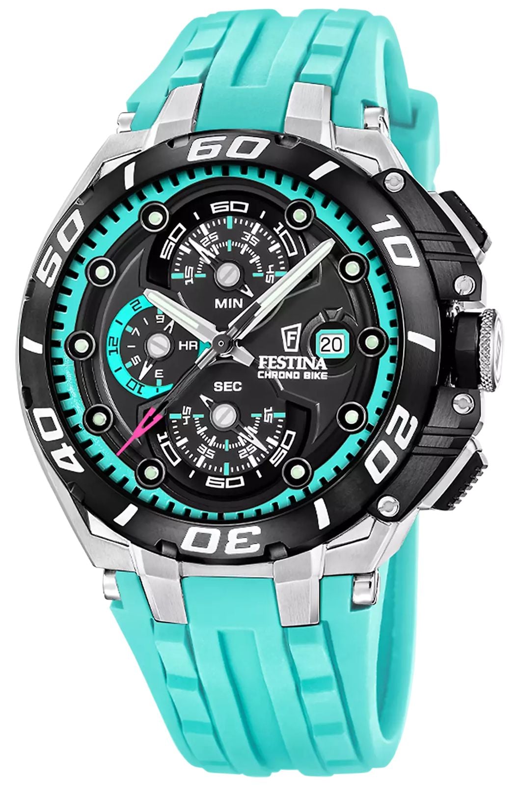 Festina F20755/7 Chrono Bike 2026 (46mm) Black Dial / Blue Watch