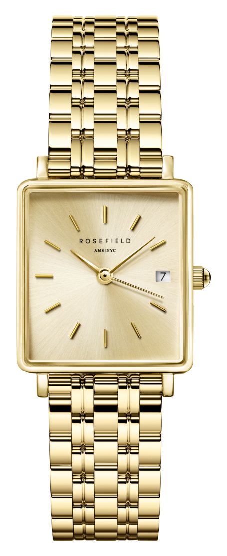 Rosefield QCGSG-Q048 Boxy XS (22mm) Champagne Gold Dial / Watch