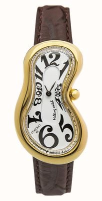 Lorus Classic Quartz (28mm) White Sunray Dial / Brown