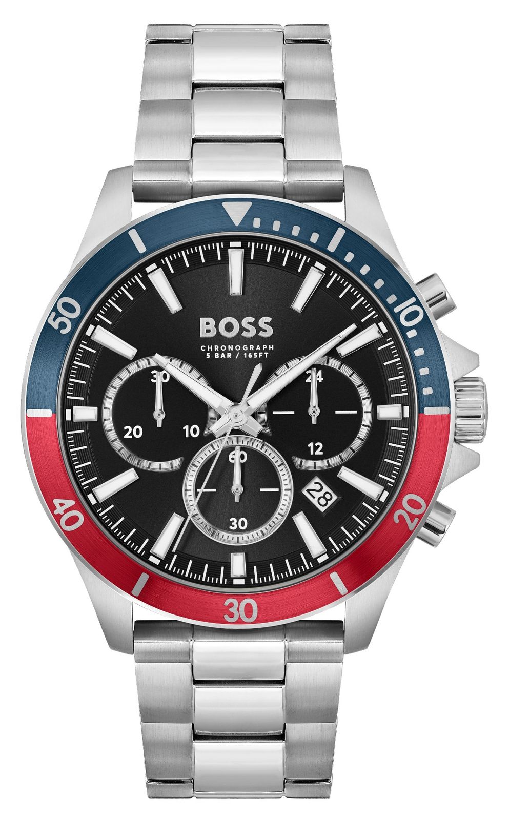 BOSS 1514108 Troper (45mm) Black Dial / Stainless Steel Watch