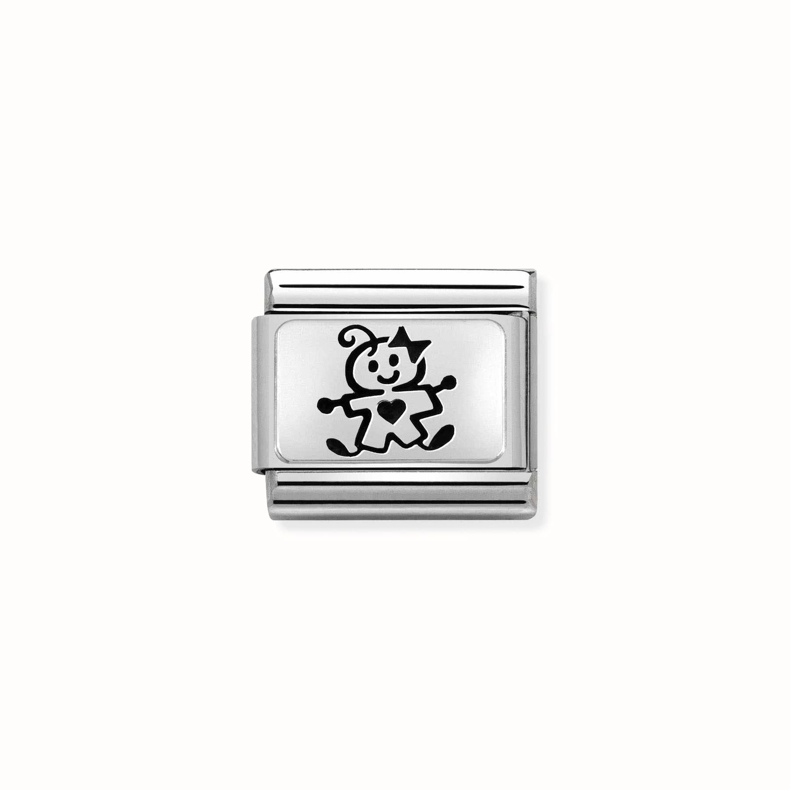 Nomination 330109/51 Classic OXYDISED PLATES 2 In Steel And Jewellery