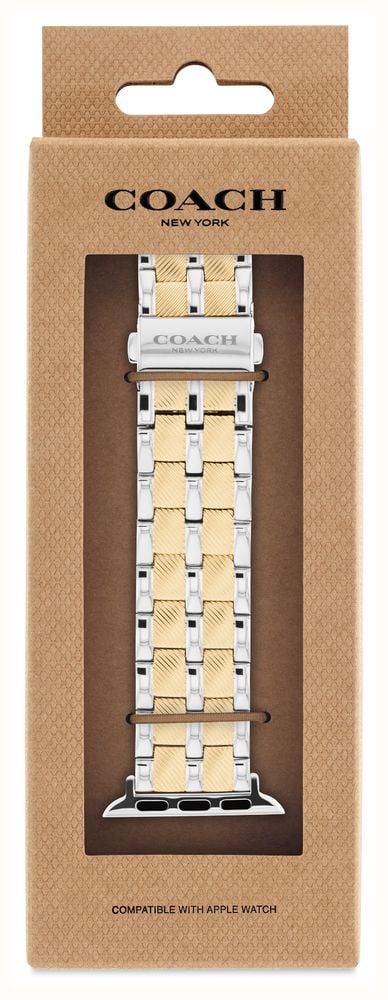 Coach Apple Watch Straps Two-Tone Stainless Steel Interchangeable Replacement Smart Watch Band 14700345 - alternate view 4