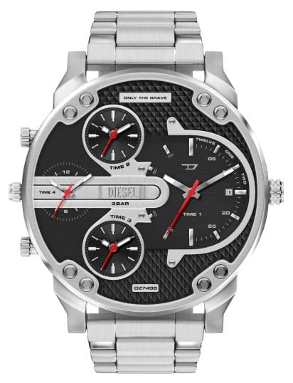 Diesel DZ7498 Mr Daddy Slim Stainless Steel bracelet Black Watch