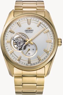 Orient Contemporary (40.8mm) White Dial / Gold Stainless Steel Bracelet RA-AR0007S30B