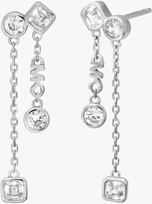 Michael Kors KORS BRILLIANCE Cubic Zirconia Sterling Silver Drop Earrings MKC1773040