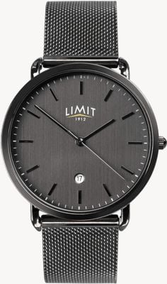 Limit Classic Quartz Date Gunmetal Dial / Gunmetal PVD Stainless Steel Mesh 5775
