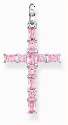 Thomas Sabo Orecchini In Argento 925 Con Zirconi Rosa – Design A Griffe, Altezza 10 Mm