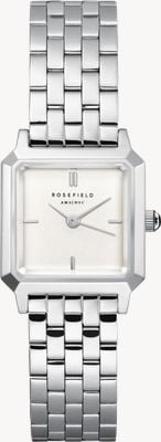 Rosefield Boxelle (19.5mm) Matte White Dial / Stainless Steel Bracelet BWSSS-B02